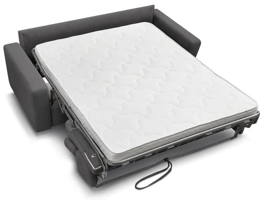 Ciemnoszara rozkładana sofa 195 cm Monaco – Bobochic Paris