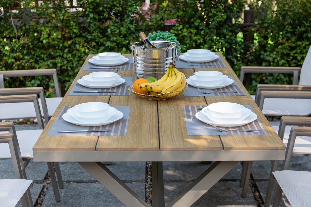 Doppler Zestaw MERAN - 7-częściowy zestaw jadalniany ogrodowy