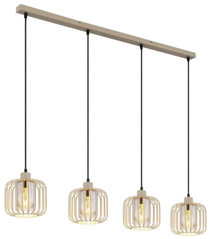 Globo 15758-4H - Żyrandol na linkach ALFRED 4xE27/40W/230V