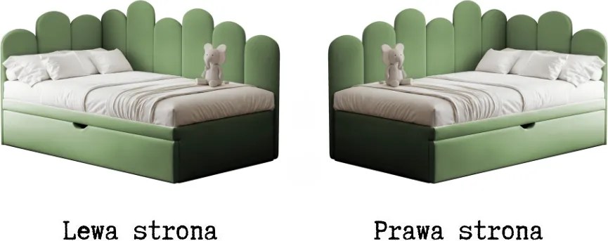 Łóżko dziecięco-młodzieżowe MIRA z dodatkową powierzchnią spania - 120x200