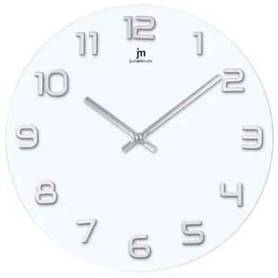 Lowell 14897BS Designerski zegar ścienny śr. 38 cm