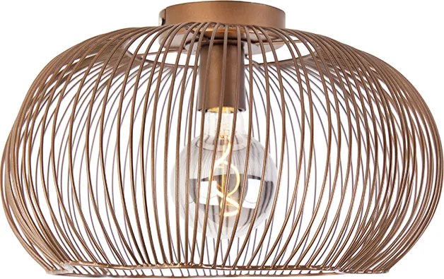 Industrialna lampa sufitowa miedziana 40 cm - Finn