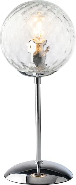 Lampa stołowa Demetra z polerowanego chromowanego żelaza 1 światło H.32 Ø13 BL279-LT-CR