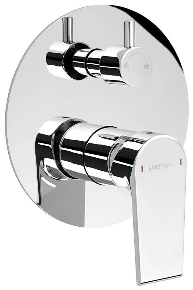 Sapho - Podtynkowa bateria prysznicowa KAI, chrom błyszczący