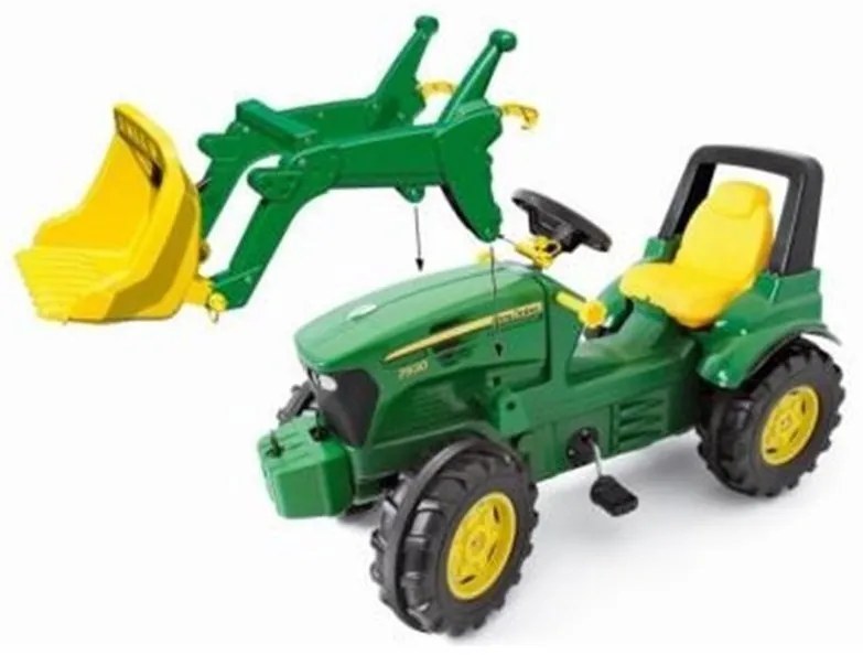 Rolly toys rollyfarmtrac john deere z biegami, pompowane koła z łyżką