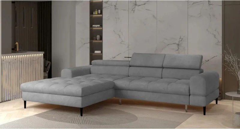 Narożnik VOSS S układ L z funkcją spania i pojemnikiem WERSAL