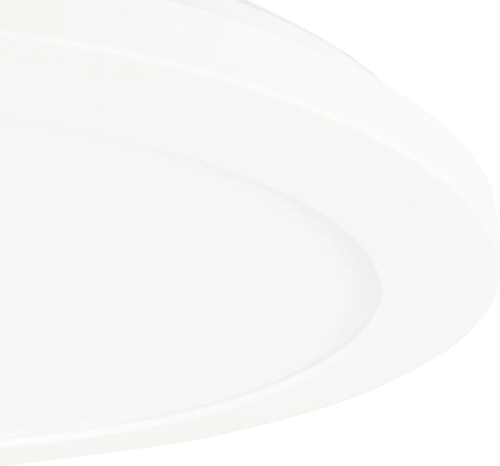 Plafon biały 30 cm w komplecie z LED-em 3-stopniowy ściemniacz IP44 - Steve