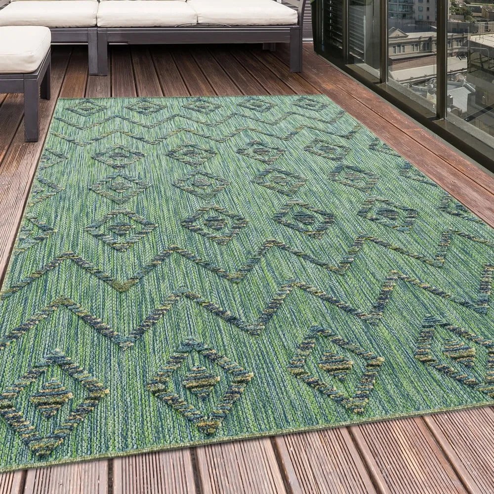 Zielony chodnik odpowiedni na zewnątrz 80x250 cm Bahama – Ayyildiz Carpets