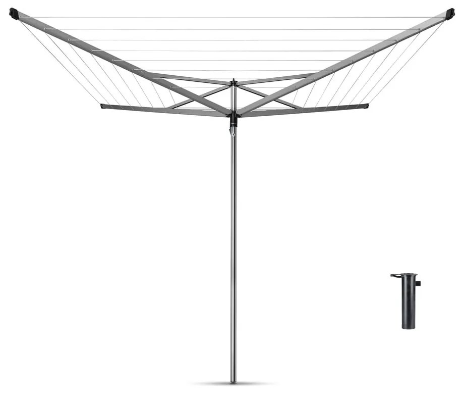Ogrodowa suszarka na pranie w kolorze srebra 40 m Essential – Brabantia