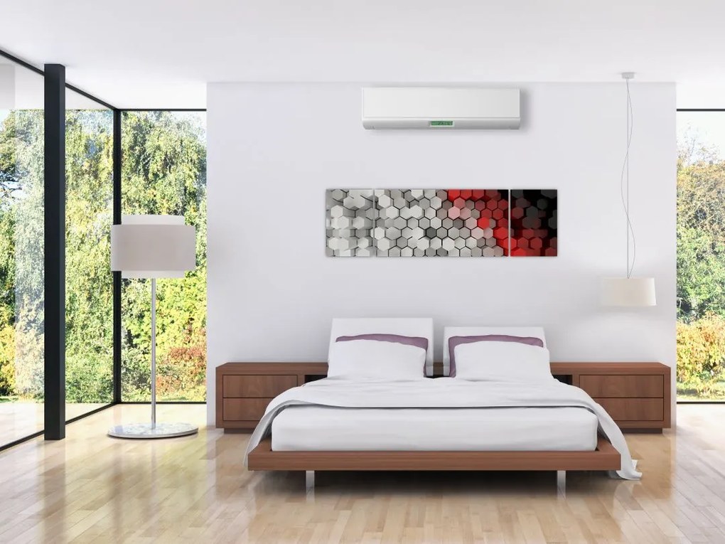 Obraz - sześciokąty 3D (170x50 cm)