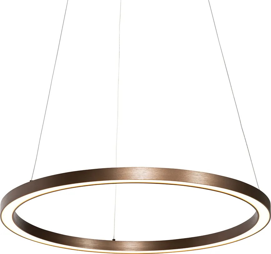 Lampa wisząca brązowa 60 cm w tym LED 3-stopniowy ściemniacz - Girello