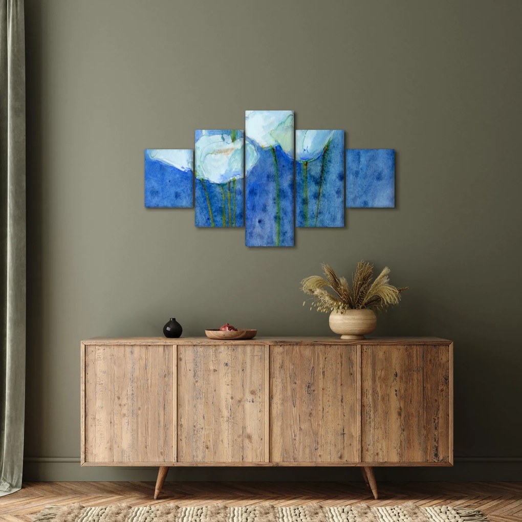 Obraz - Białe tulipany (125x70 cm)