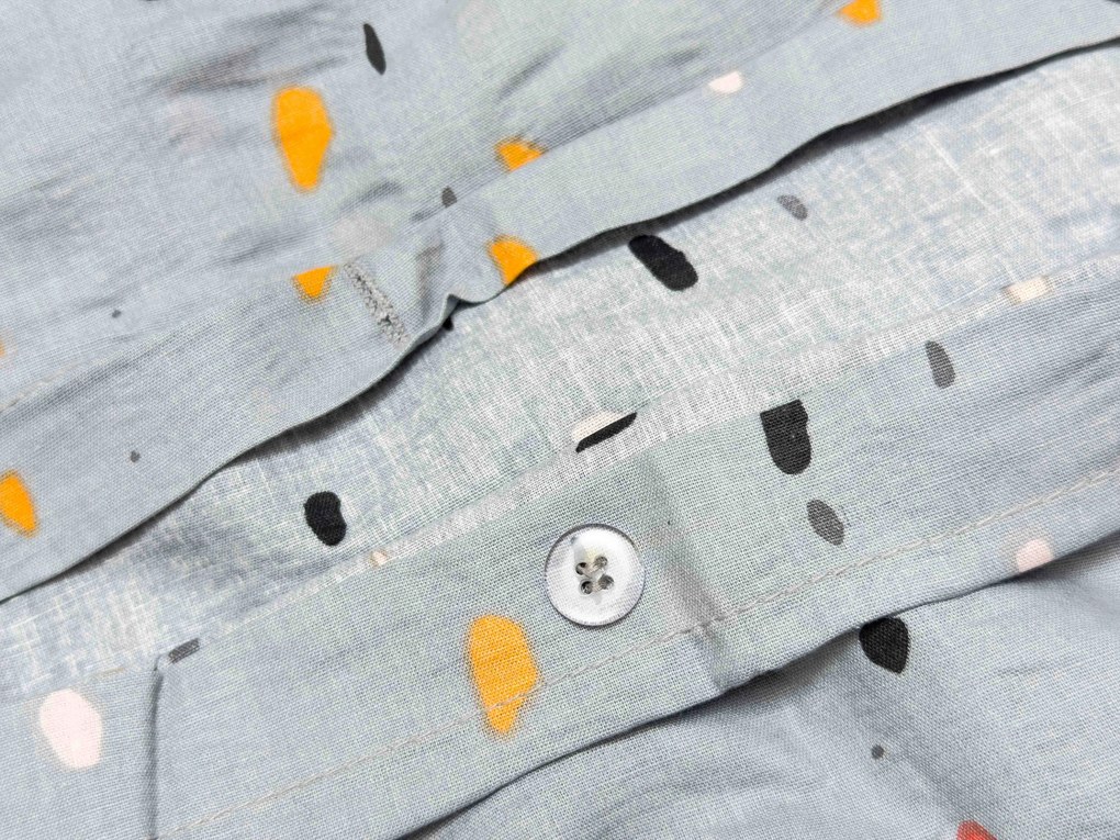 PrzytulneMieszkanie.pl PrzytulneMieszkanie.pl Pościel z kory do łóżeczka Renforcé PINTURA szara Rozmiar pościeli: 45 x 65 cm | 90 x 140 cm