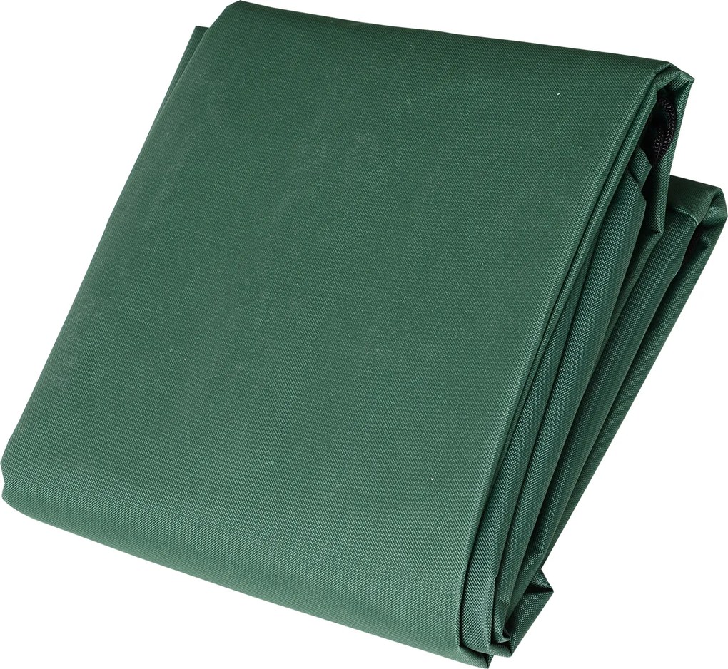 Outsunny Pokrowiec Ochronny na Meble Ogrodowe 135x135x75cm Zielony Wodoodporna Plandeka Ochronna | Aosom PL