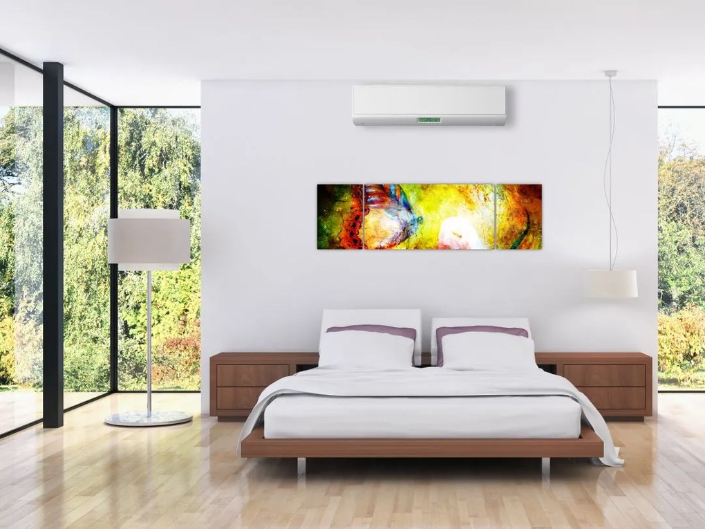 Obraz - Kosmiczny motyl (170x50 cm)