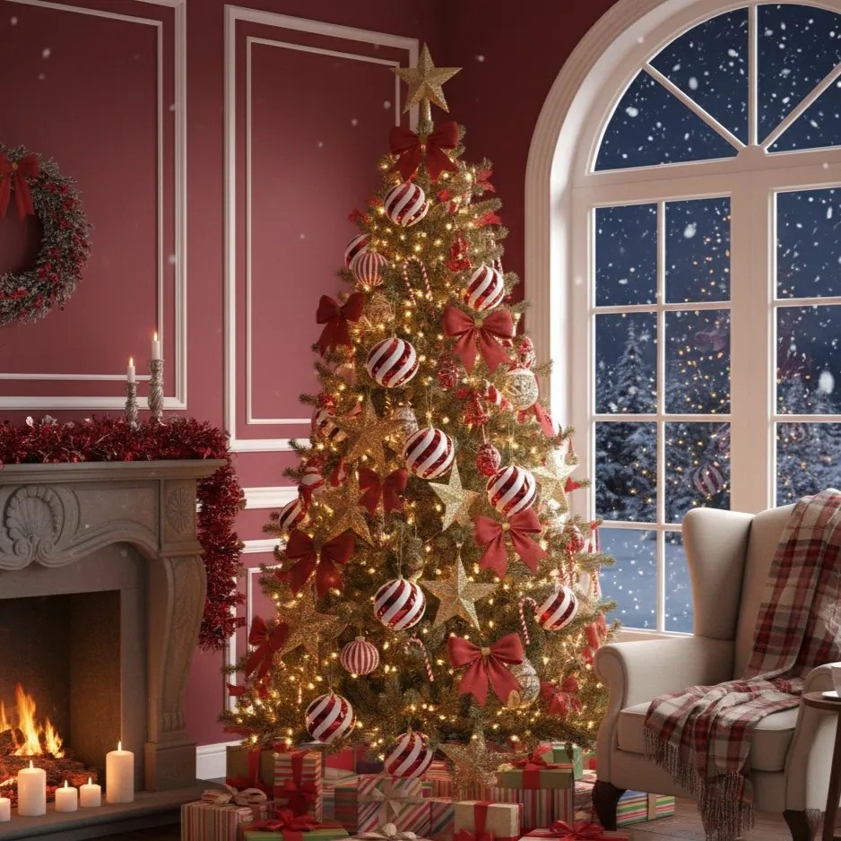 Bombki świąteczne, nietłukące Ø 10 cm, 5 bombek