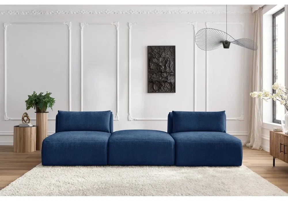 Ciemnoniebieska sofa 283 cm Jeanne – Bobochic Paris