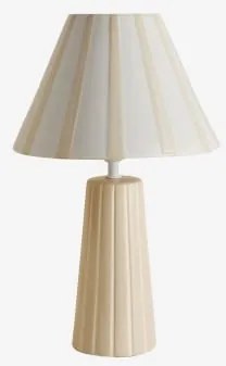 Lampa Stołowa Ceramiczna Elordi Kremowa Tapioca - Sklum