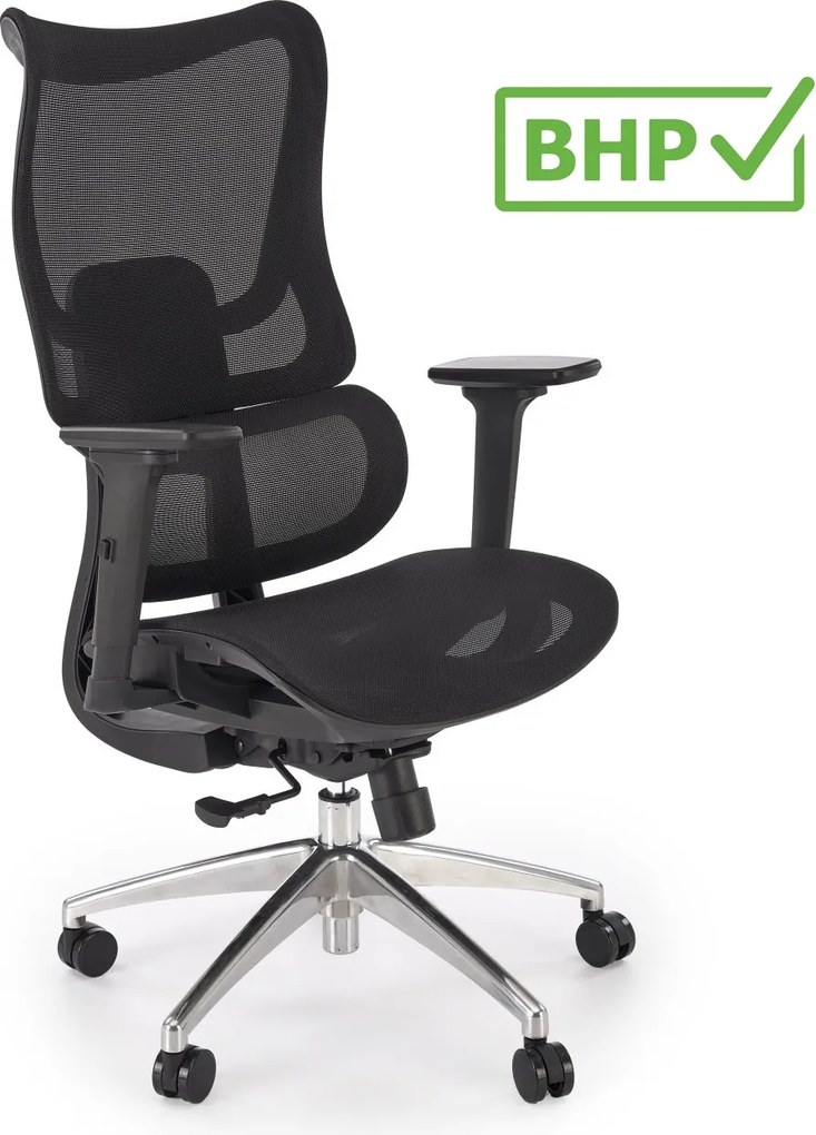 Ergonomiczny fotel do biura Casper Halmar, zgodny z normą BHP