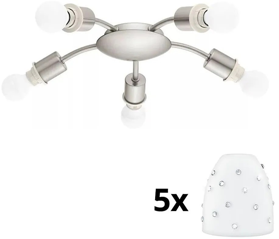 Eglo - LED sufitowe MY CHOICE 5xE14/4W/230V chrom/białe