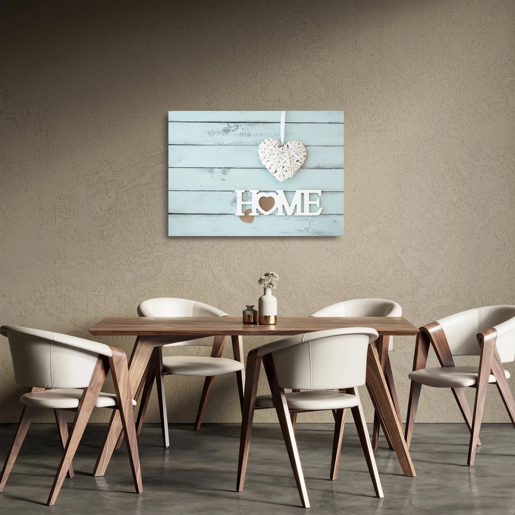 Obraz na szkle - I love home (70x50 cm)