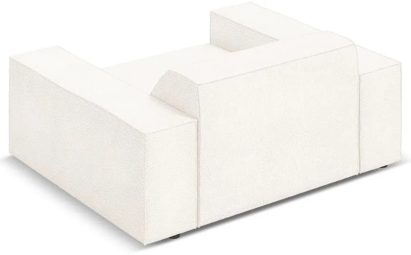 Beżowy fotel z materiału bouclé Jodie – Micadoni Home