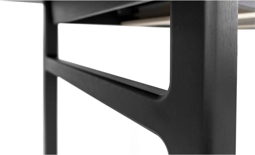 Rozkładany stół z dodatkowym blatem w dekorze dębu 90x180 cm Curved – Woodman