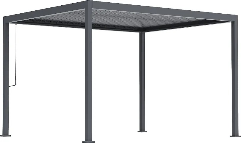 PERGOLA OGRODOWA MANUALNA ANTRACYTOWA 3x3.6 ORIGIN