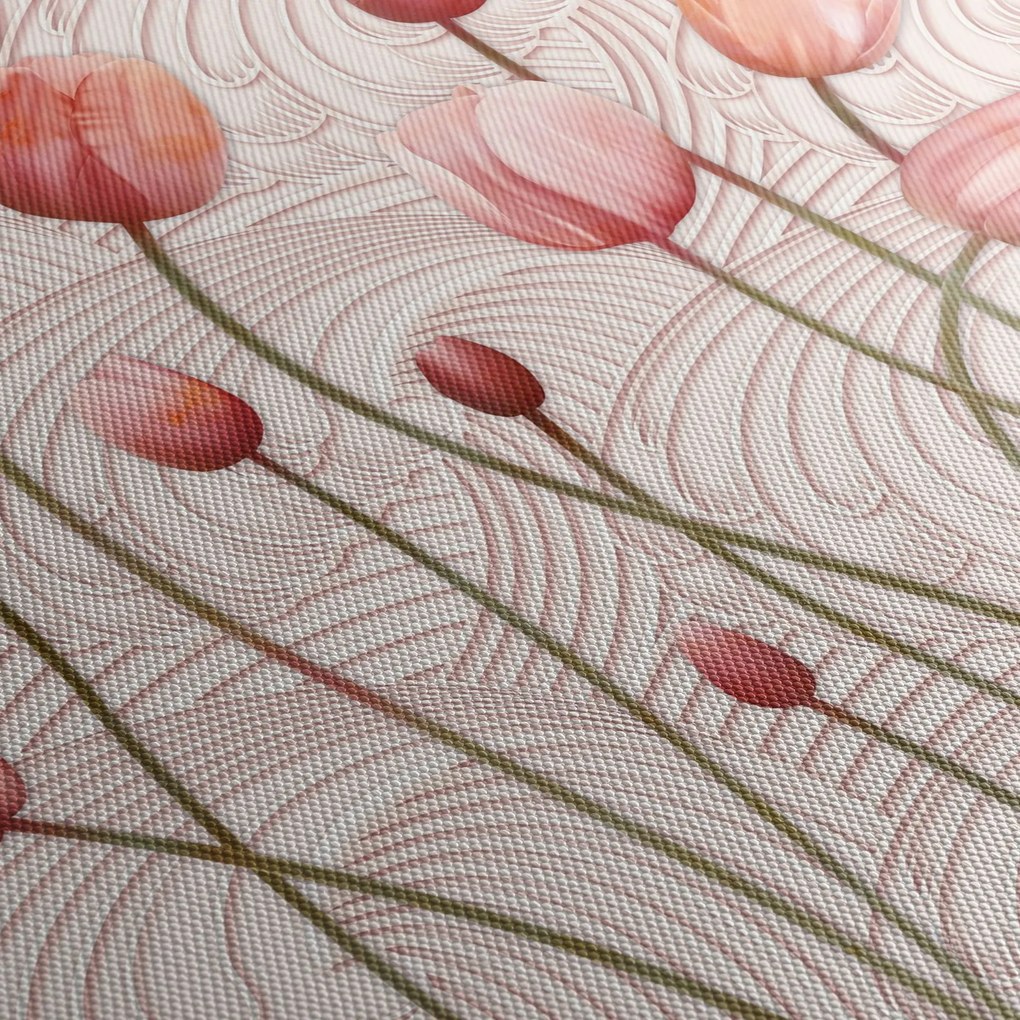 Obraz - Różowe tulipany (125x70 cm)