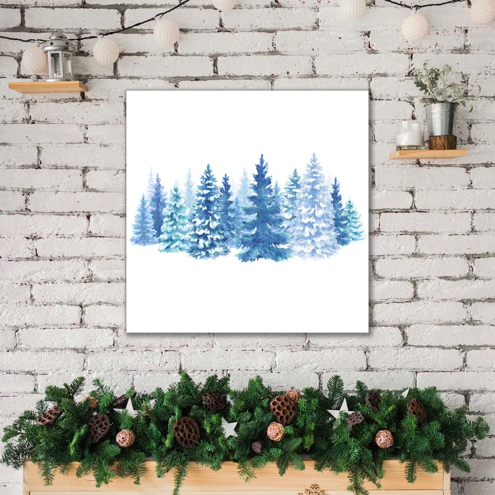 Obraz Canvas Choinki Śnieg Święta Zima