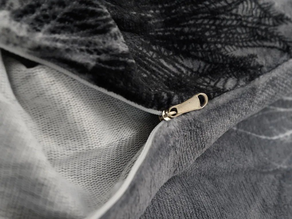 PrzytulneMieszkanie.pl PrzytulneMieszkanie.pl Pościel z mikropluszu VELSOFT szara Rozmiar pościeli: 70 x 90 cm | 140 x 200 cm