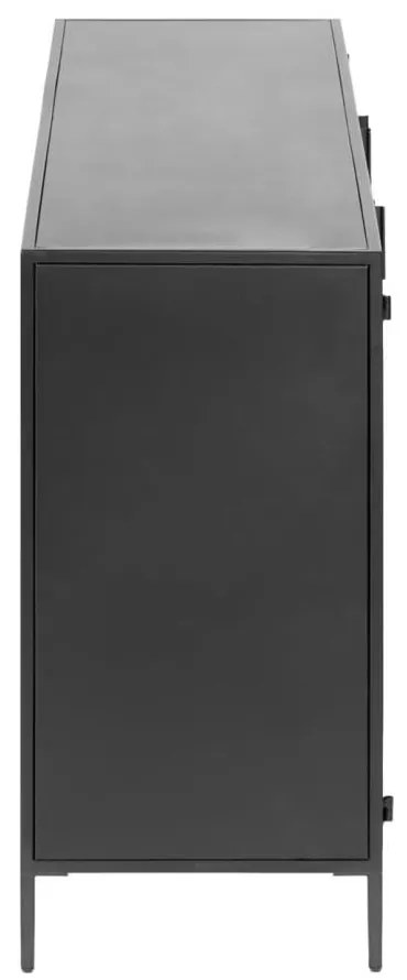 Czarna stalowa komoda 160x72x35 cm Shantay – Kave Home