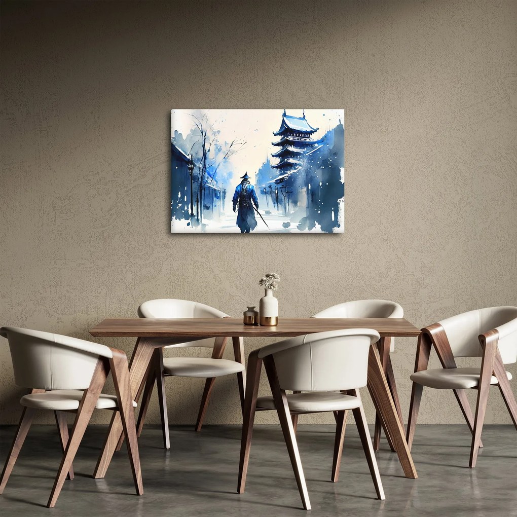 Obraz - Samuraj, akwarela (70x50 cm)