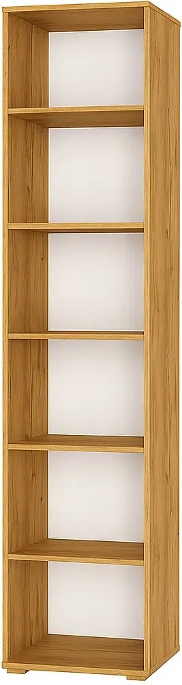Nowoczesny regał wysoki 50 cm dąb craft złoty N7-M97