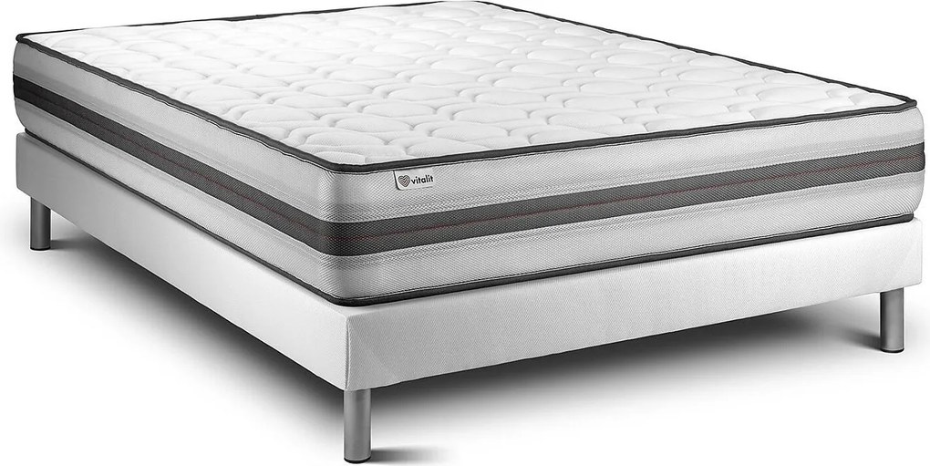 lózka z materacem VITAL POWER RECOVER 135 x 200 cm Rama lózka Bialy
