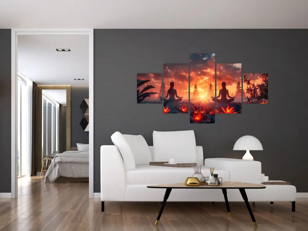Obraz - Joga w przyrodzie (125x70 cm)