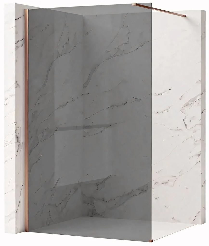 Kabina prysznicowa Walk-In Rea Flexi Grey / Brush Copper 120