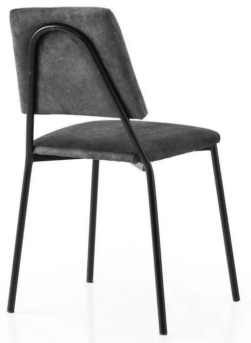 Zestaw krzeseł do jadalni Lima Grey and Black, 2szt.