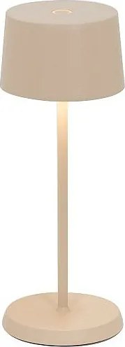 Lampa stołowa LED Zafferano OLIVIA PRO MICRO z możliwością ładowania i ściemniania w kolorze piaskowym