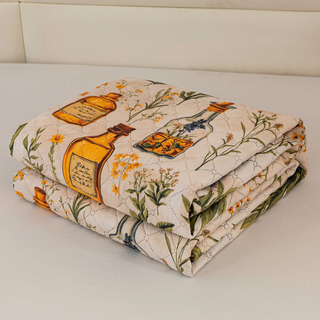 Narzuta na łóżko APOTHECARY, kremowy Rozmiar: 220 x 240 cm