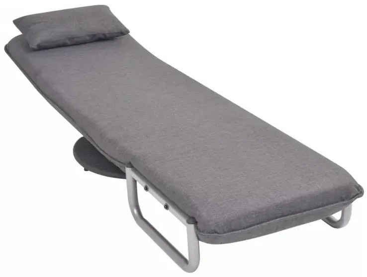 Ciemnoszary fotel z funkcją spania Z6-K20