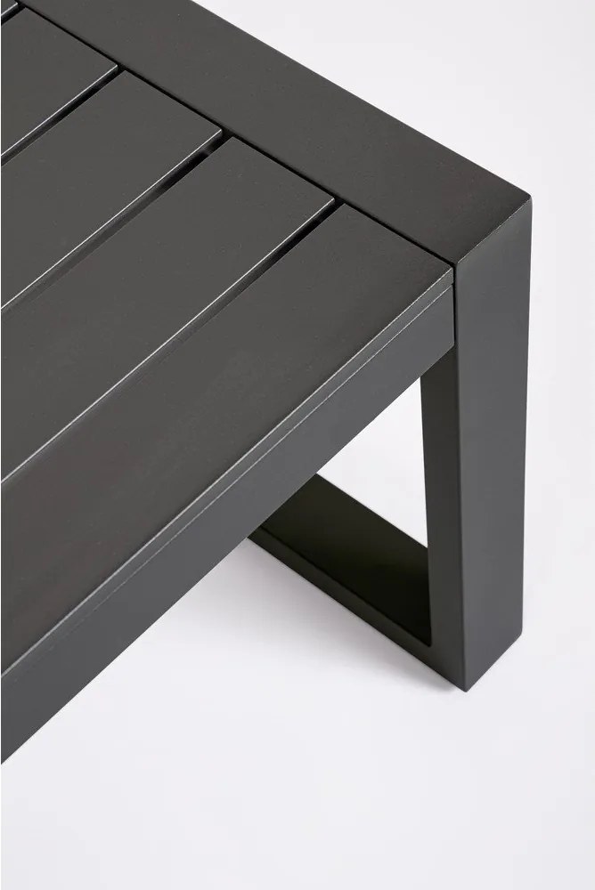 Antracytowy aluminiowy zestaw mebli ogrodowych dla 4 osób Hilde – Bizzotto