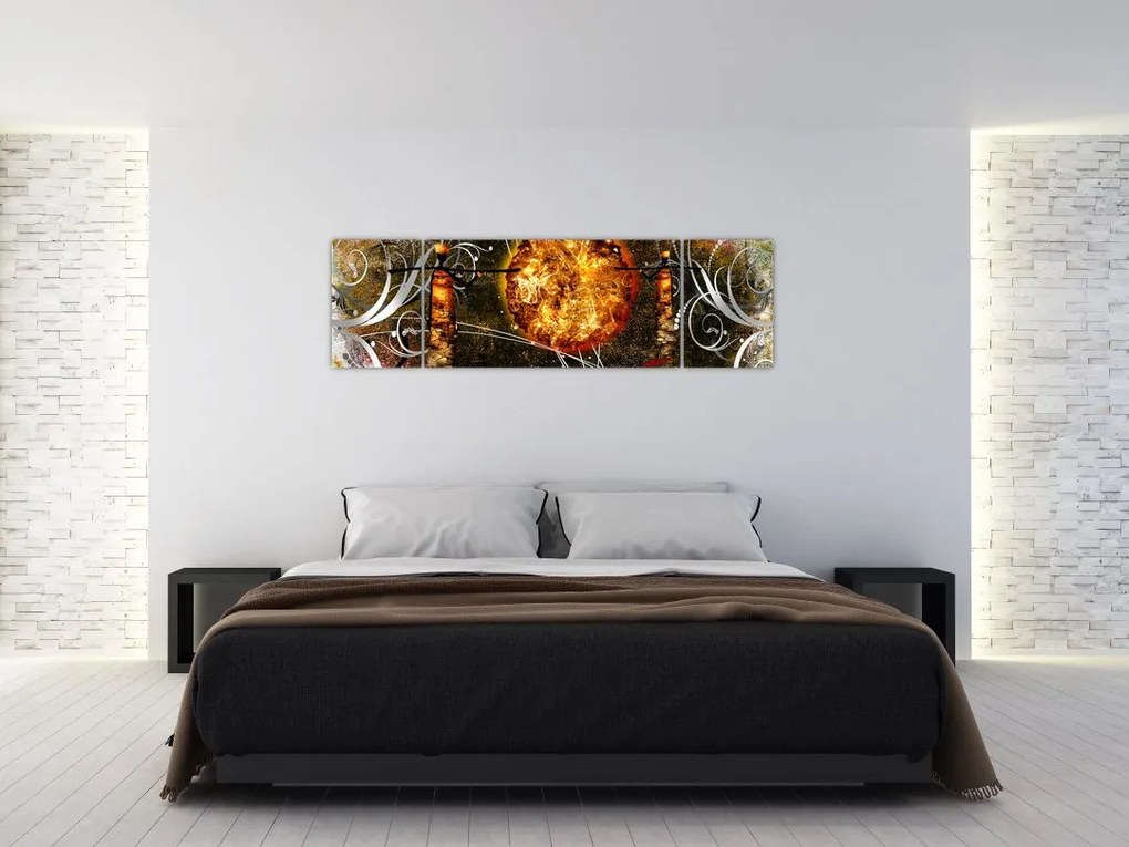 Obraz malarstwa z epoki starożytnej (170x50 cm)