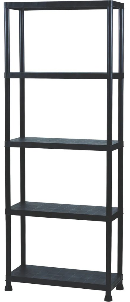 Półka plastikowa 5 poziomów, 60 x 30 x 181 cm, 5 pięter