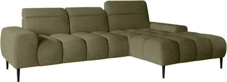 Narożnik GIANO S układ L Prawostronny z elektryczną regulacją siedziska w ktaninie AUSTIN 12 WERSAL