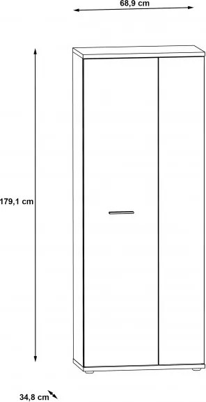 Szafa do przedpokoju na obuwie NET106, MS151-Q45F