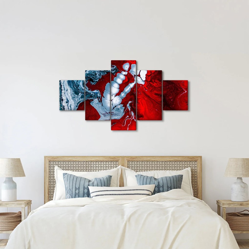 Obraz abstrakcyjnych plam (125x70 cm)