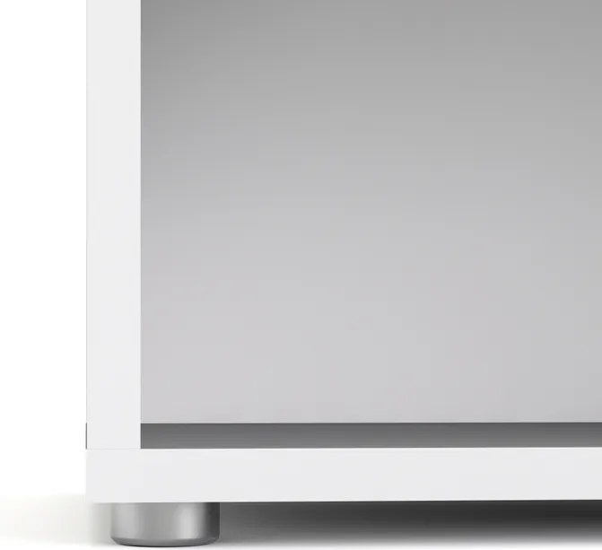 Wysoki regał do biura Prima 5 biały