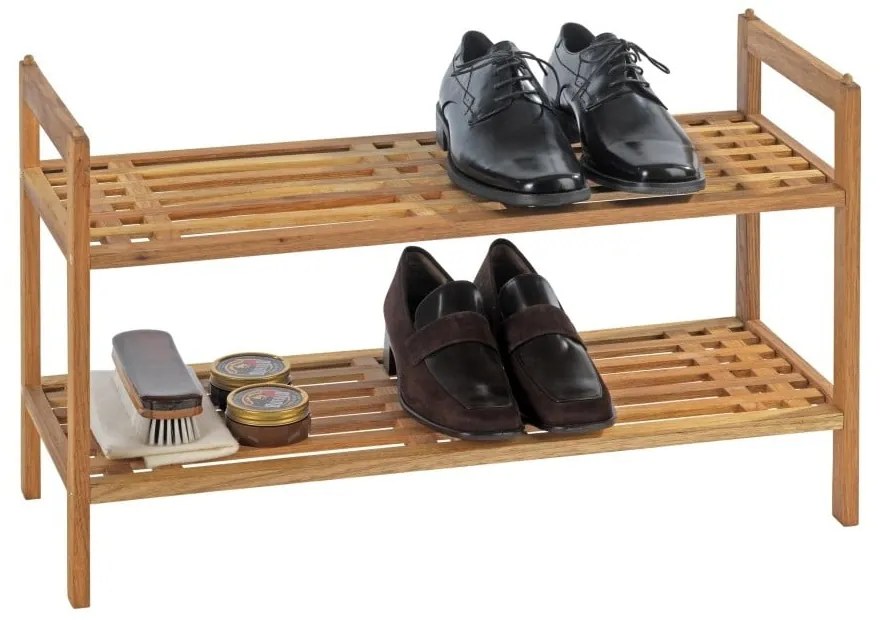 Szafka na buty z litego drewna orzechowego Norway – Wenko