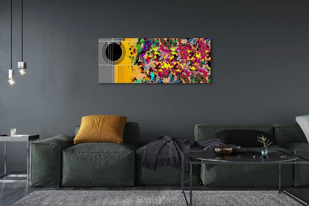 Zdjęcie na płótnie Artystyczna Gitara W Barwach